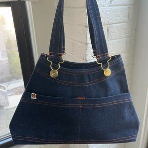 BBP Raw Denim Overall Handbag (brand new/unused)